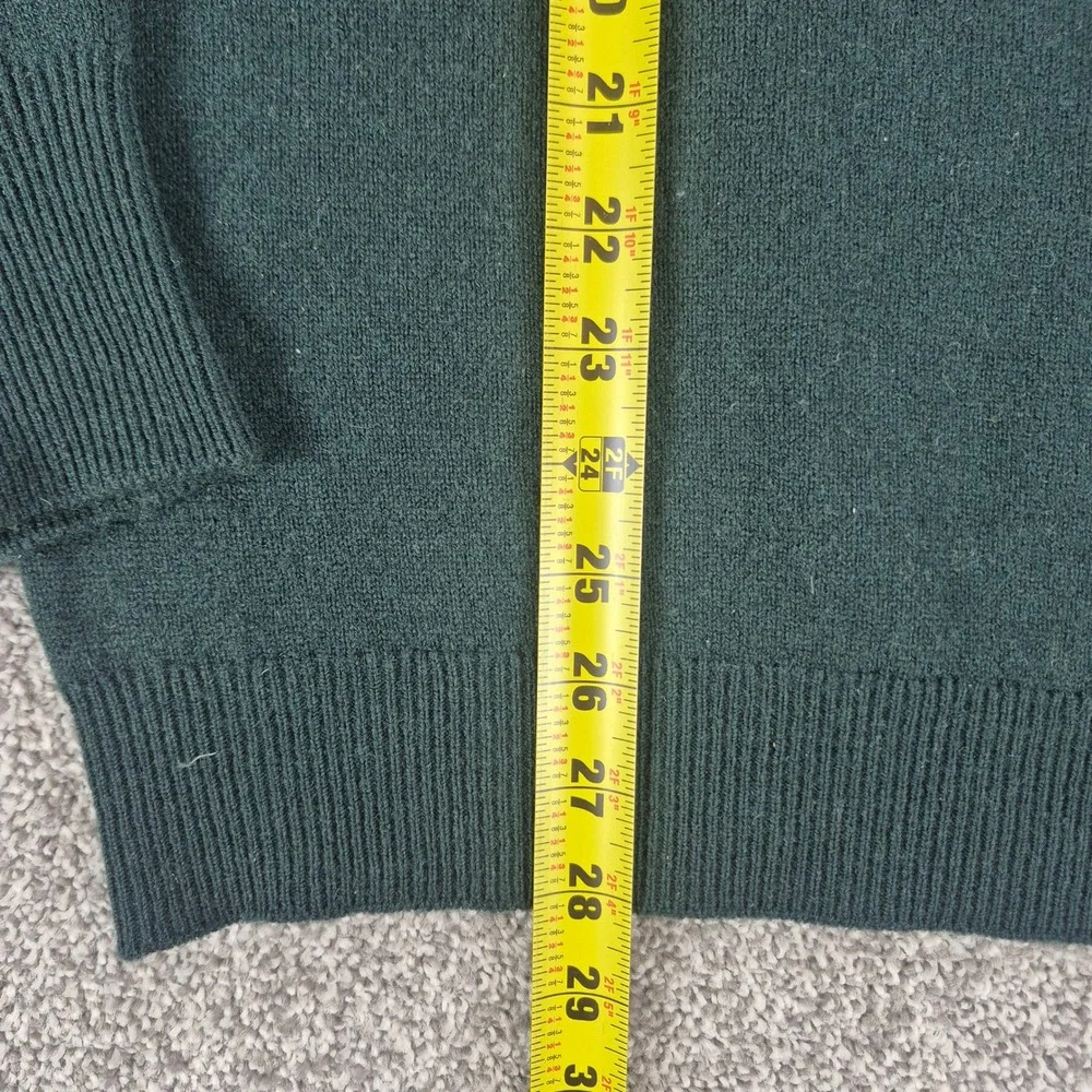 Vintage CoxMoore of England Sweater Mens 44 Green 100% Pure Lambswool Knit